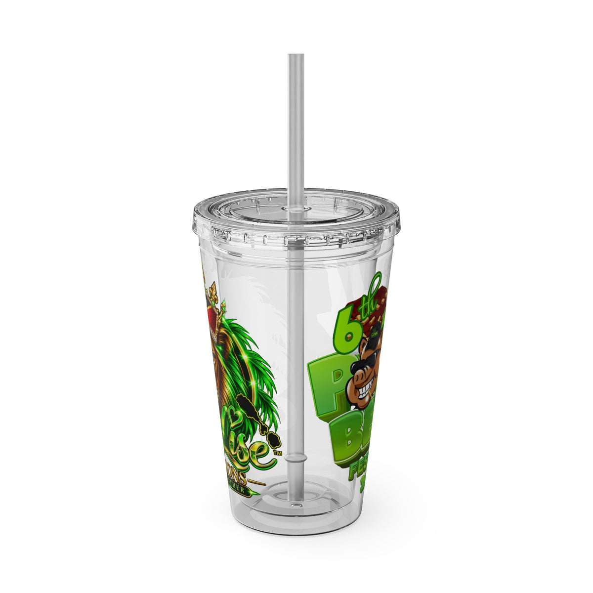 Sexy Lise Custom Pork & Beer Festival 16oz Tumbler with Straw