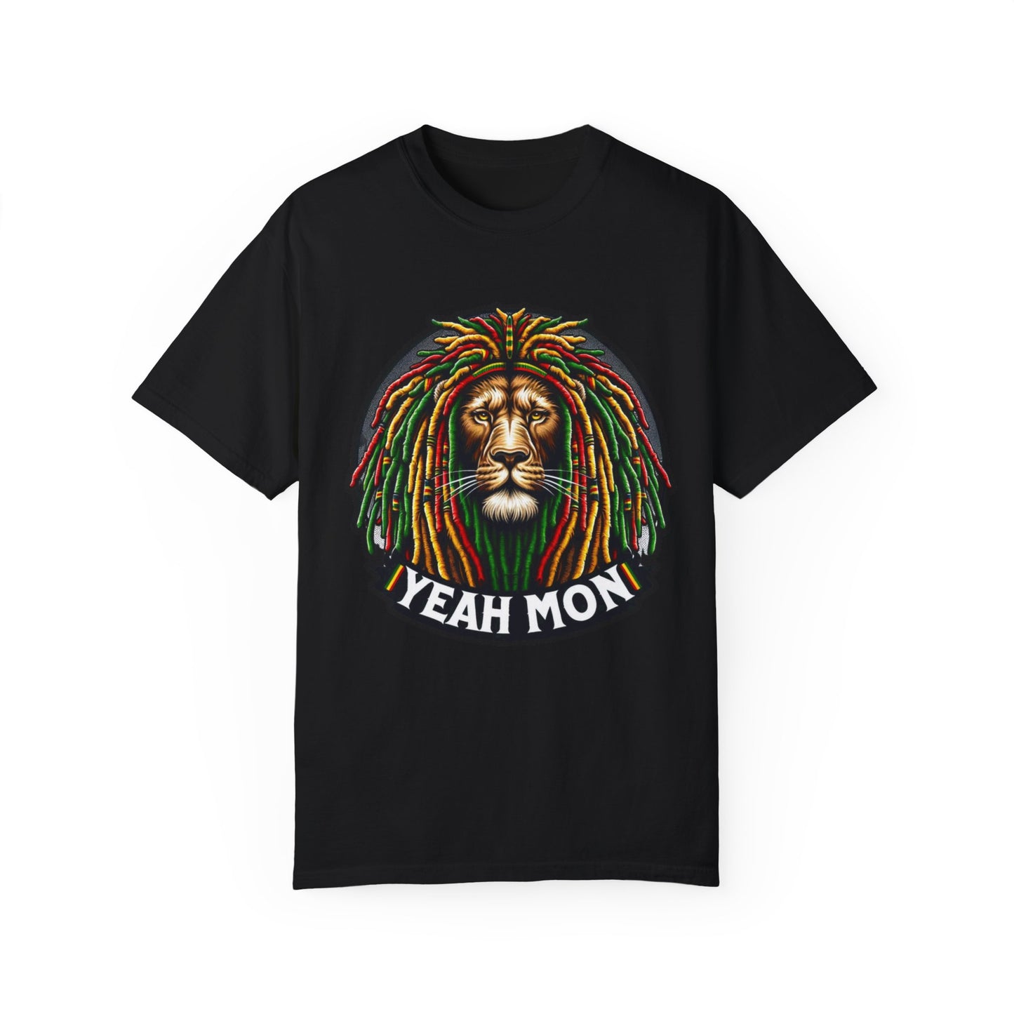 Rasta Lion Shirt Reggae Tee Yeah Mon Reggae Shirt Yeah Mon Jamaica Shirt Reggae Clothing Jamaica Slang Rasta Lion Shirt Rasta Reggae Shirt