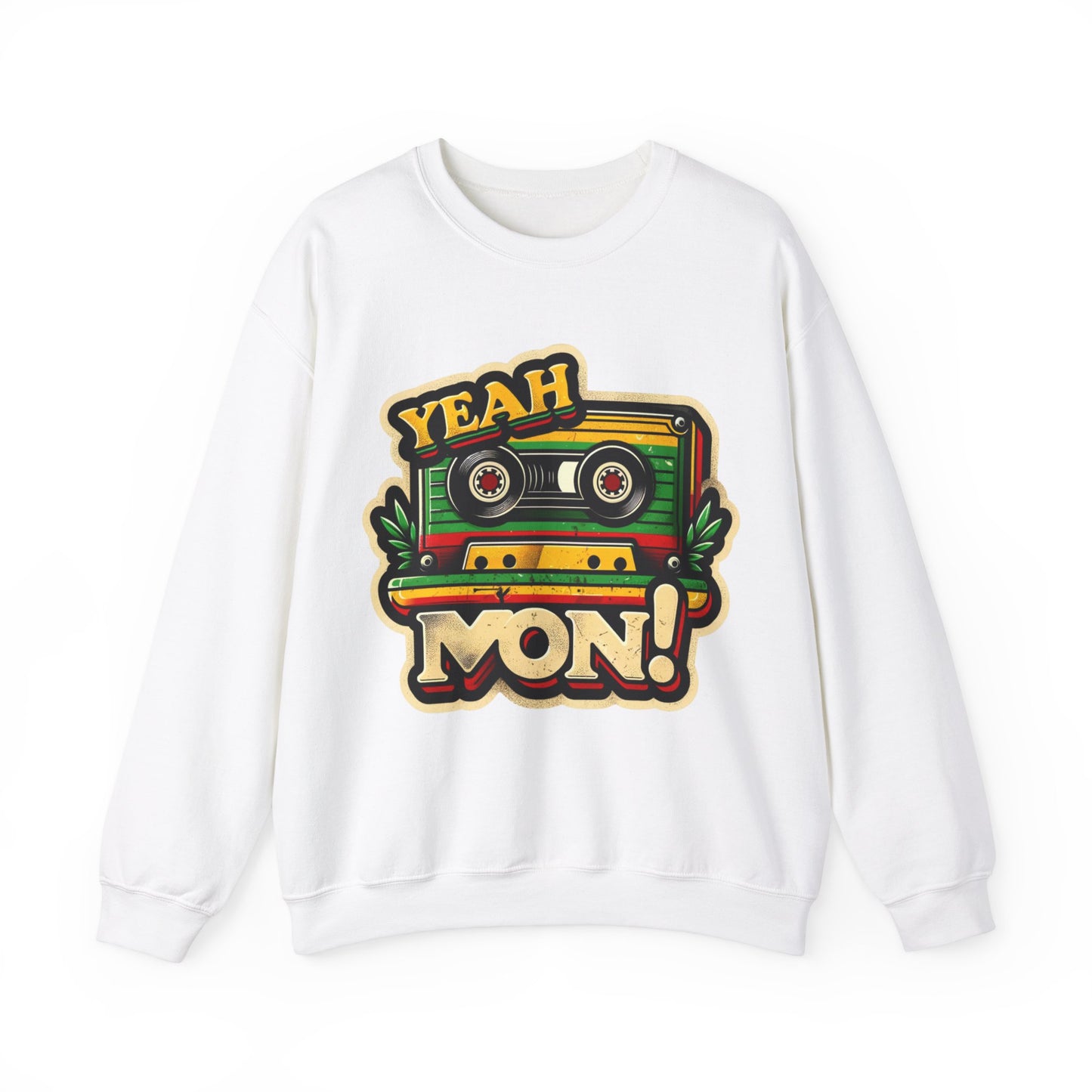 Vintage Retro Reggae Sweatshirt Yeah Mon Sweatshirt Jamaica Clothes Reggae Clothing