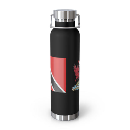 Personalized Trinidad and Tobago Flag Water Bottle Trinidad Flag Products Gift for Trinidadian  Product With Trinidad and Tobago Coat of Arm