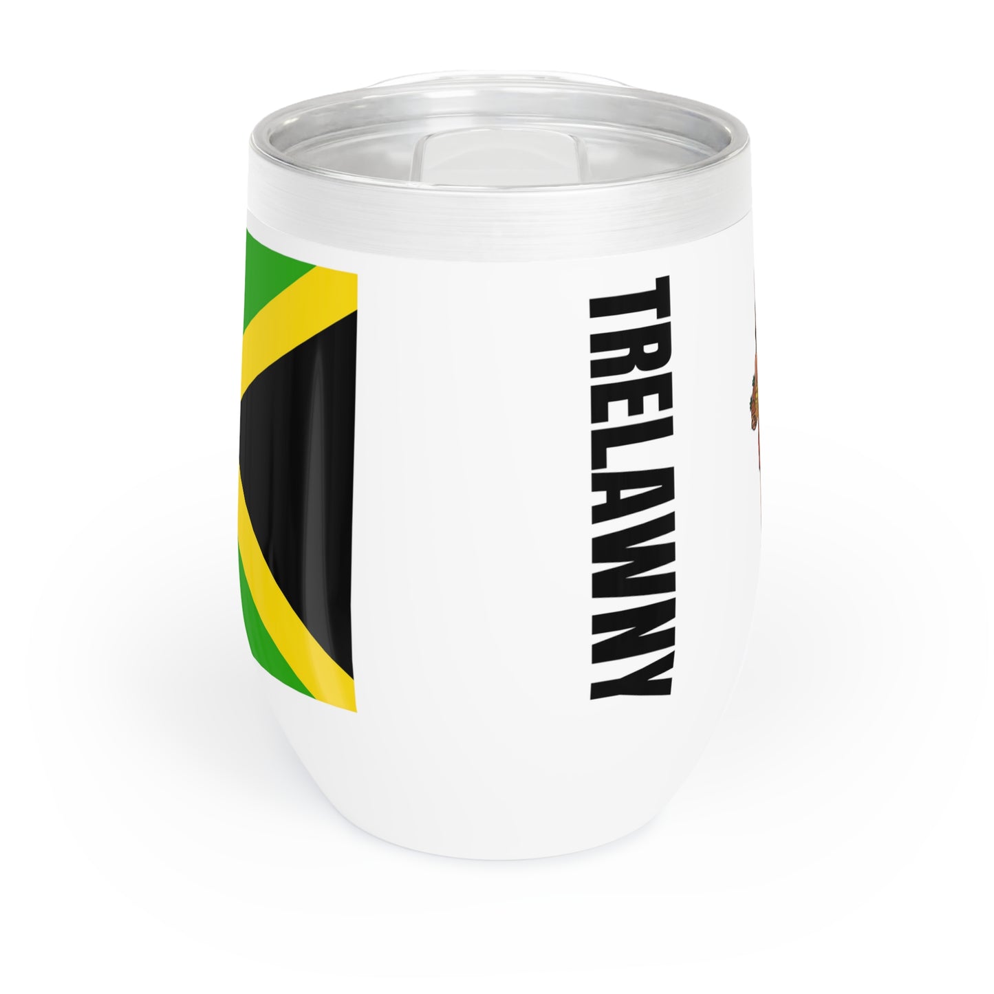 Personalized Trelawny Jamaica Flag Wine Tumbler Gift for Jamaican Patriotic Jamaican Gift Jamaica Souvenir Jamaica Heritage Jamaica Roots