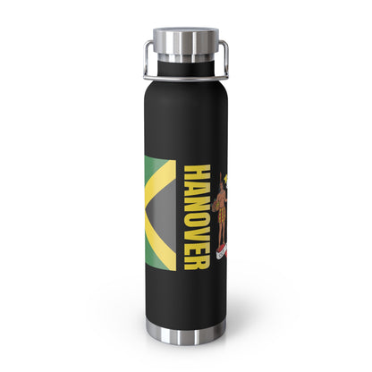 Personalized Jamaican Pride Copper Insulated Bottle - 22oz Gift for Fans of Jamaica