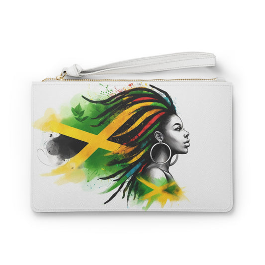 Gift for Jamaica Mom Jamaica Accessories Gift For Jamaican Woman Jamaica Flag Clutch