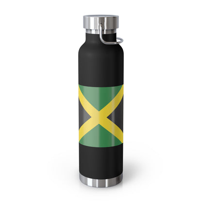 Personalized Jamaica Flag Copper Insulated Bottle - 22oz Souvenir for Proud Jamaicans St Mary