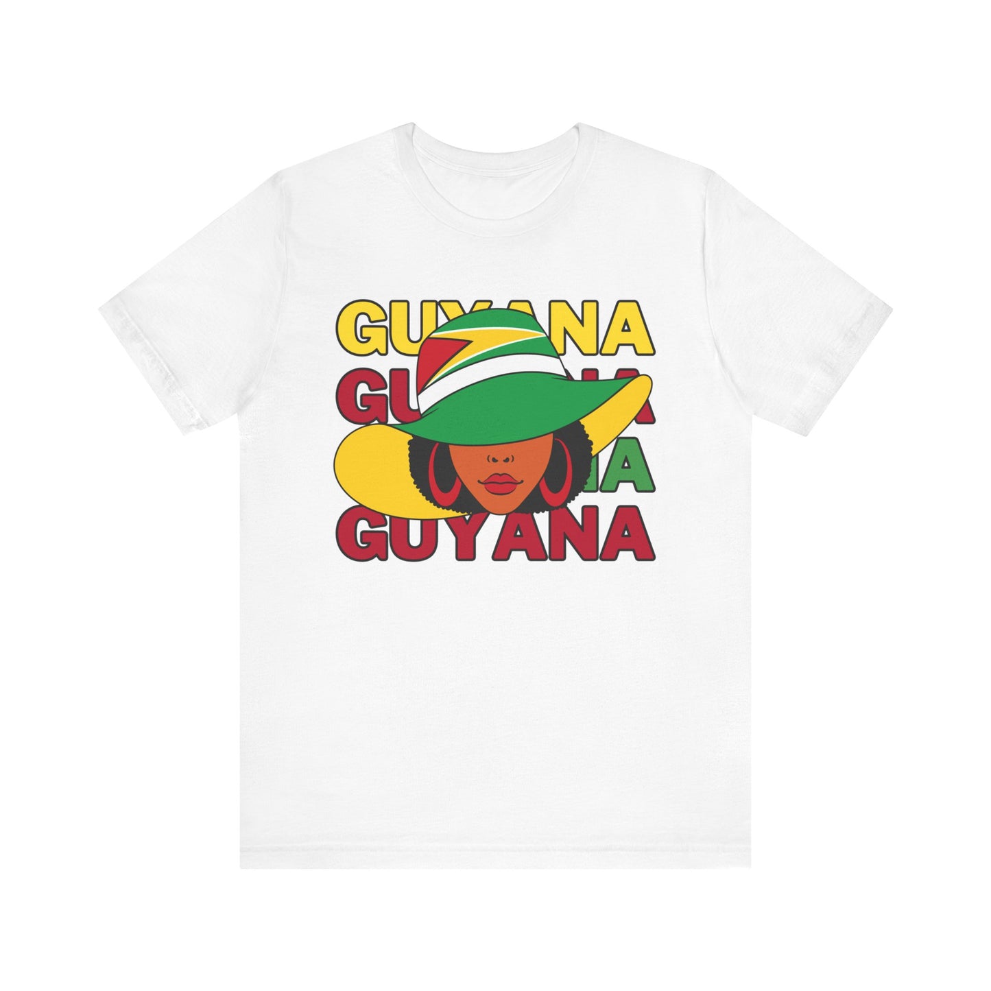 Ladies Guyana Flag T Shirt Gift For Guyanese Woman Guyana T Shirt For Girls Guyana Flag Themed T Shirt Guyana Heritage Shirt