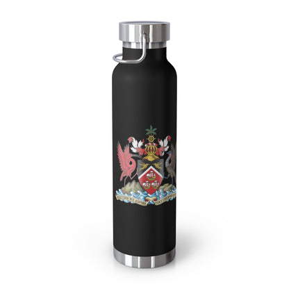 Personalized Trinidad and Tobago Flag Water Bottle Trinidad Flag Products Gift for Trinidadian  Product With Trinidad and Tobago Coat of Arm