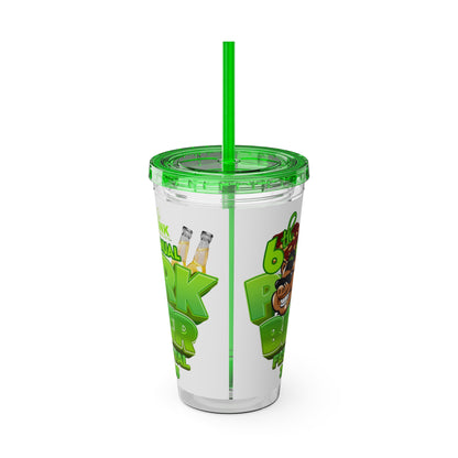 Custom Pork & Beer Festival 16oz Tumbler with Straw
