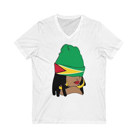 Guyana V Neck T-Shirt  For Women