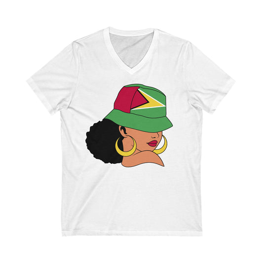 Guyana V Neck T-Shirt  For Women