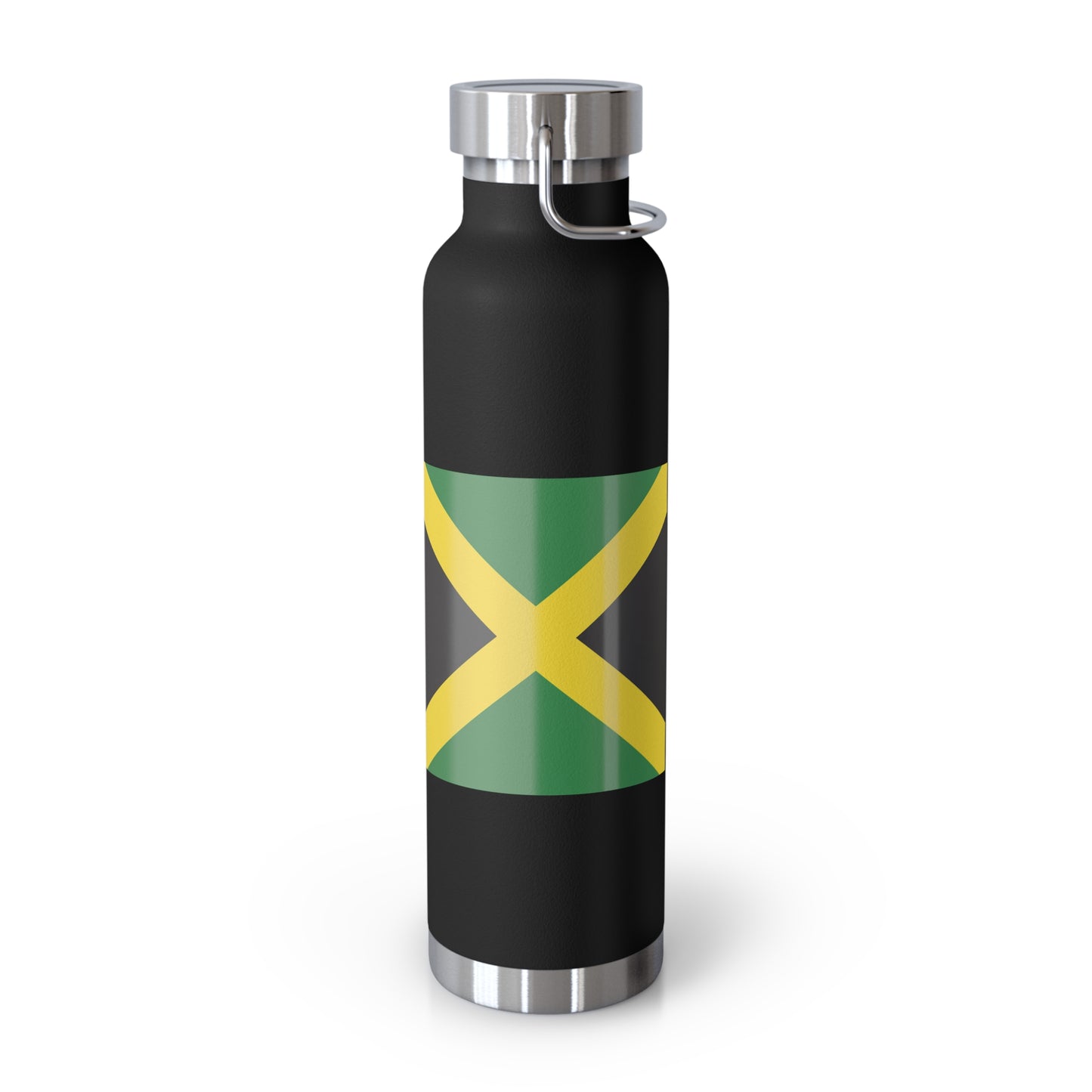 Personalized Jamaica Pride Copper Insulated Water Bottle, 22oz Jamaica Flag Gift