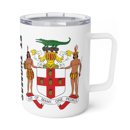 Personalized St Thomas Jamaica Insulated Coffee Mug, 10oz Jamaica Travel Cup