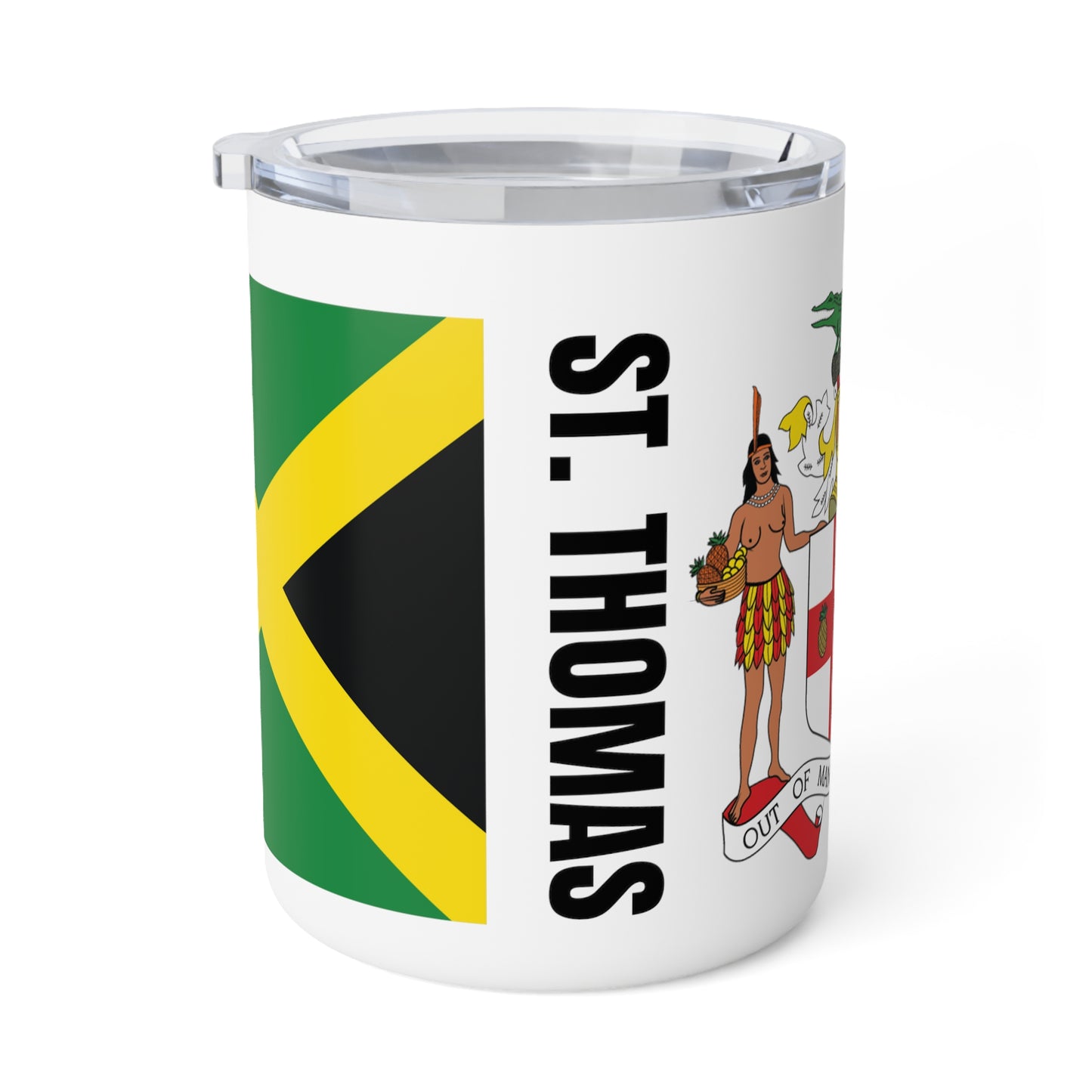 Personalized St Thomas Jamaica Insulated Coffee Mug, 10oz Jamaica Travel Cup