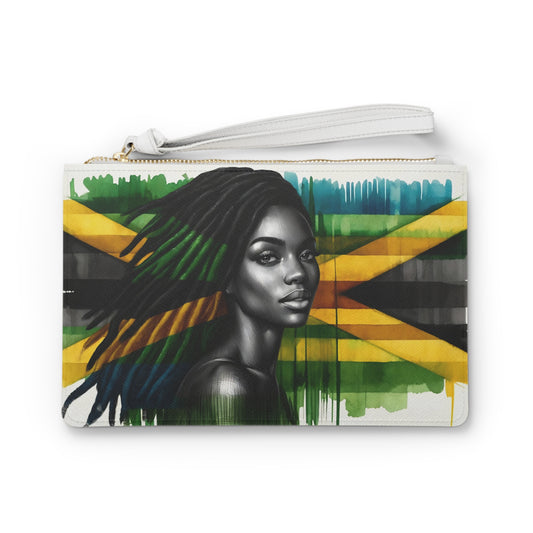 Graduation Gift For Jamaican Woman  Mother's Day Gift for Jamaica Mom Jamaica Accessories Gift For Jamaican Woman Jamaica Flag Clutch Purse