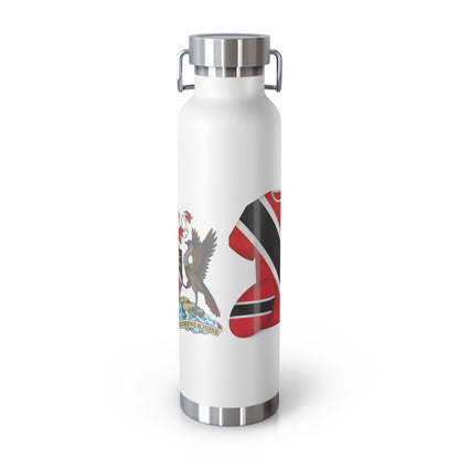 Personalized Trinidad and Tobago Flag Water Bottle Trinidad Flag Products Gift for Trinidadian  Product With Trinidad and Tobago Coat of Arm