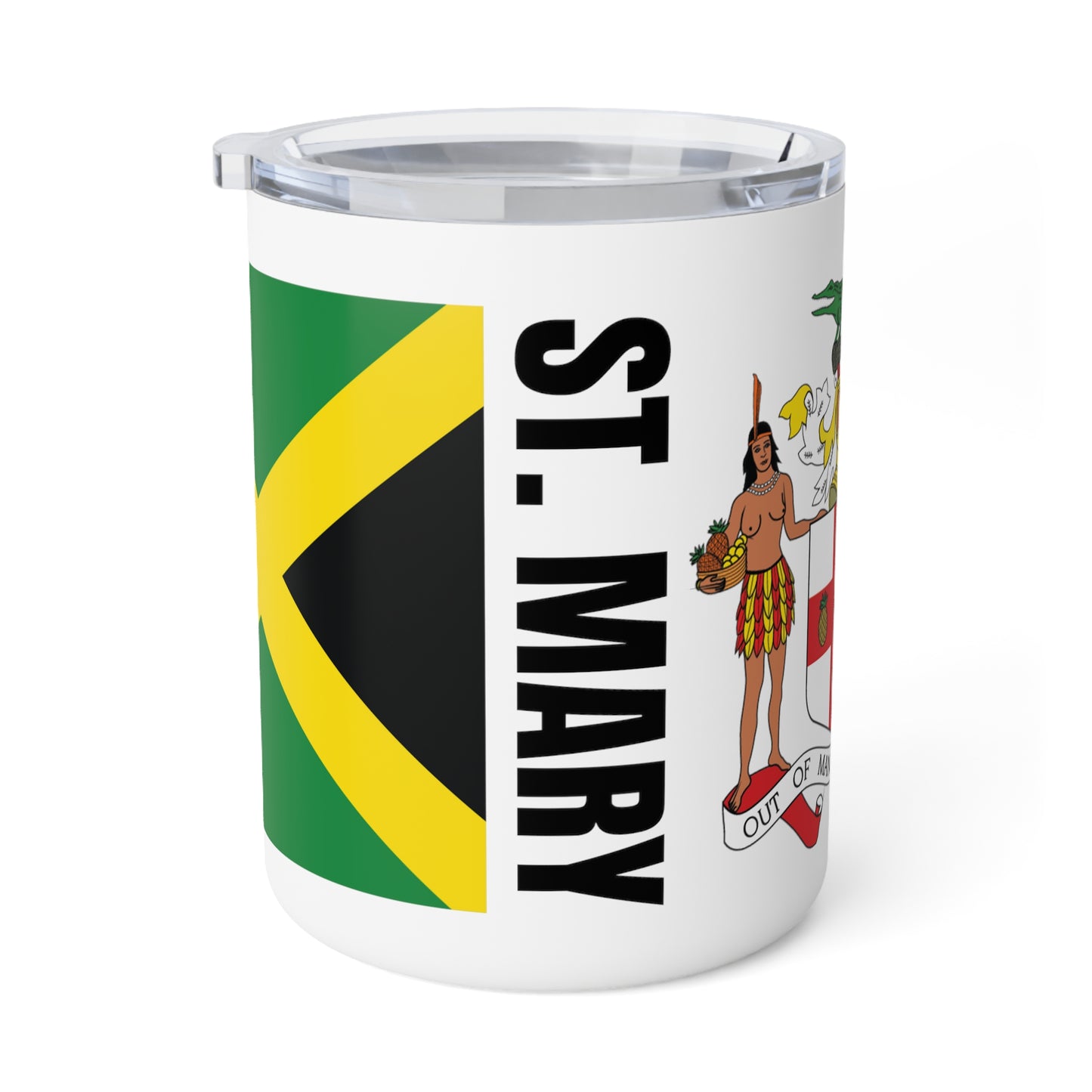 Personalized Jamaica Insulated Coffee Mug, 10oz St. Mary Jamaica Travel Cup