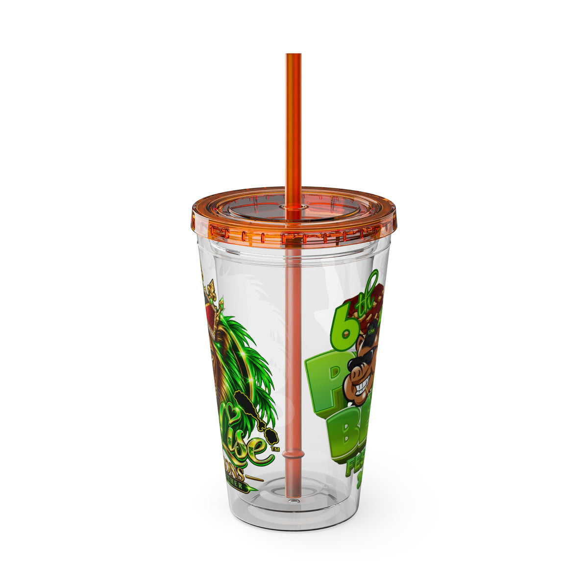 Sexy Lise Custom Pork & Beer Festival 16oz Tumbler with Straw