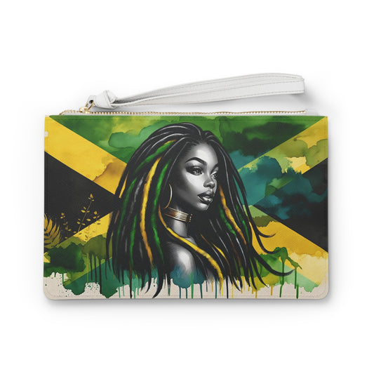 Graduation Gift For Jamaican Woman  Mother's Day Gift for Jamaica Mom Jamaica Accessories Gift For Jamaican Woman Jamaica Flag Clutch Purse