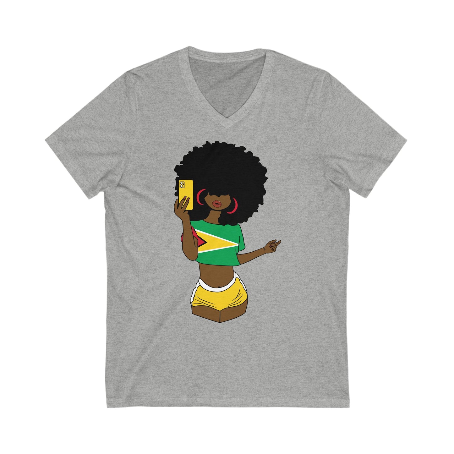 Guyana V-Neck T-Shirt  For Women