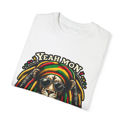 Rasta Lion Shirt Reggae Tee Yeah Mon Reggae Shirt Yeah Mon Jamaica Shirt Reggae Clothing Jamaica Slang Rasta Lion Shirt Rasta Reggae Shirt