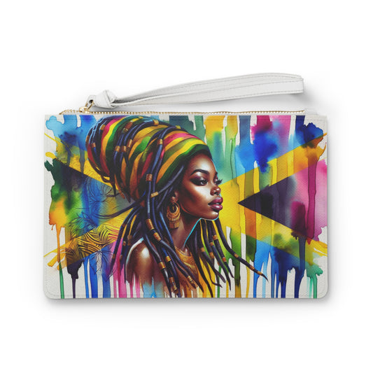 Mother's Day Gift for Jamaica Mom Jamaica Accessories Gift For Jamaican Woman Jamaica Flag Clutch Purse