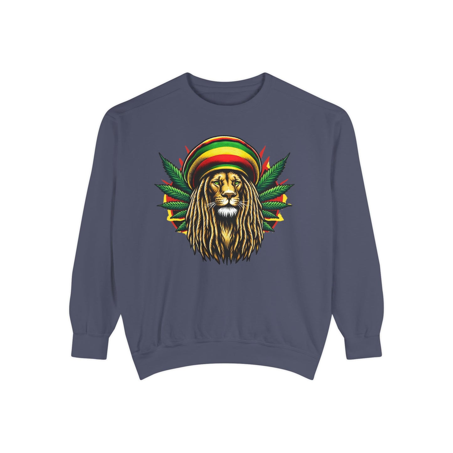 Men's Reggae Rasta Lion Head Sweatshirt