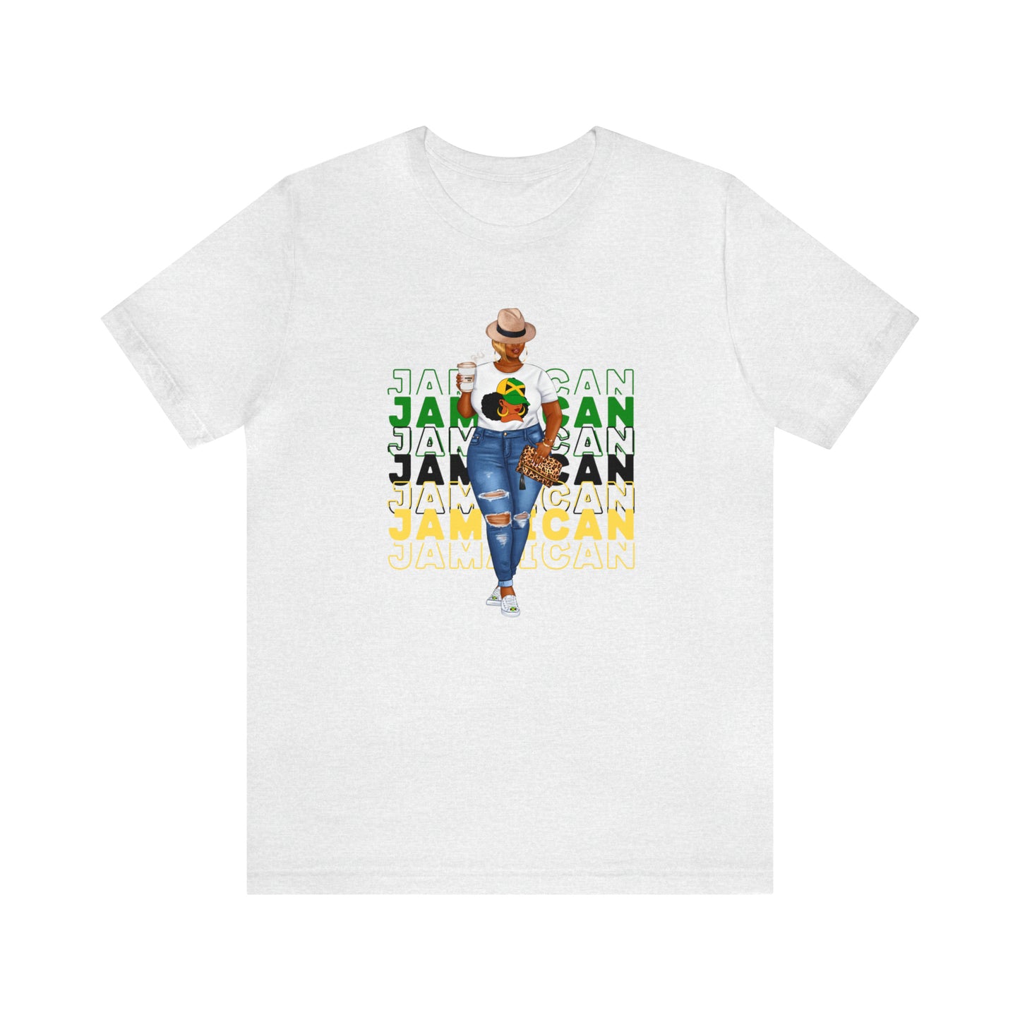 Jamaica Color T Shirt For Women Jamaica Flag Shirt