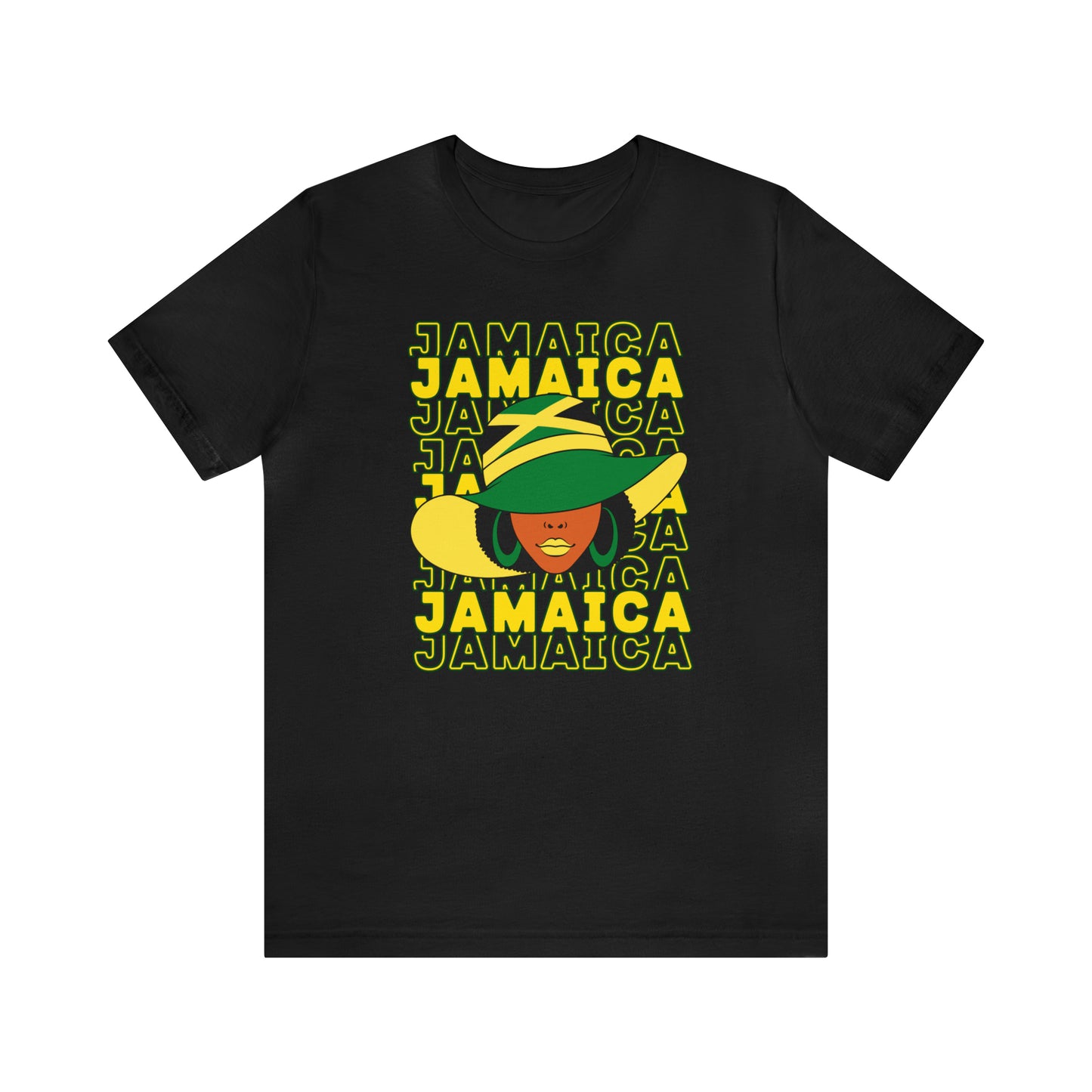 Jamaica Color T Shirt For Women Jamaica Flag Shirt