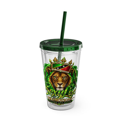 Sexy Lise Custom Pork & Beer Festival 16oz Tumbler with Straw