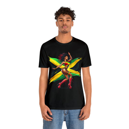 Jamaica Color Shirt Jamaica Shirt Jamaica Gift Reggae Aesthetics Jamaica Flag T-Shirt Reggae T Shirt Dancehall Reggae Tee