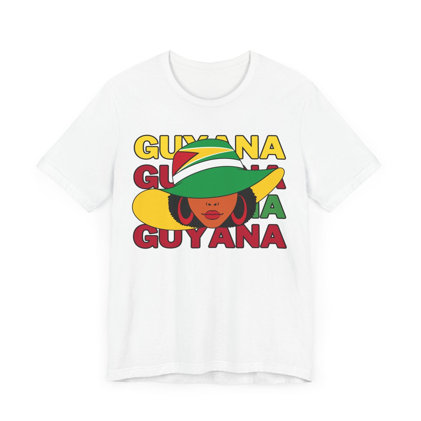 Ladies Guyana Flag T Shirt Gift For Guyanese Woman Guyana T Shirt For Girls Guyana Flag Themed T Shirt Guyana Heritage Shirt