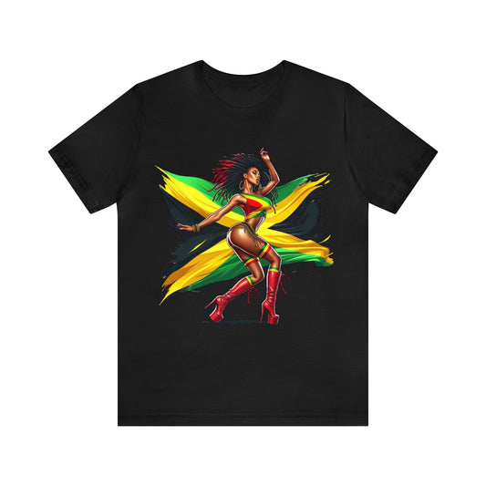 Jamaica Color Shirt Jamaica Shirt Jamaica Gift Reggae Aesthetics Jamaica Flag T-Shirt Reggae T Shirt Dancehall Reggae Tee