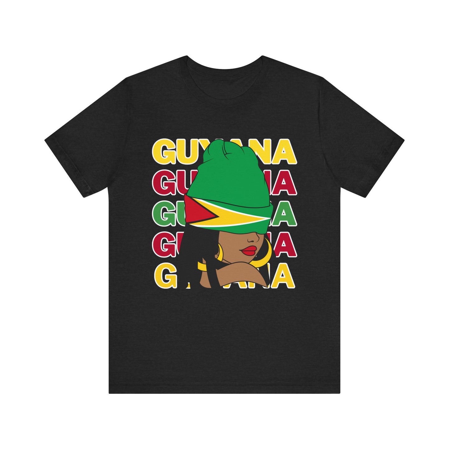 Ladies Guyana Flag T Shirt Gift For Guyanese Woman Guyana T Shirt For Girls Guyana Flag Themed T Shirt Guyana Heritage Shirt