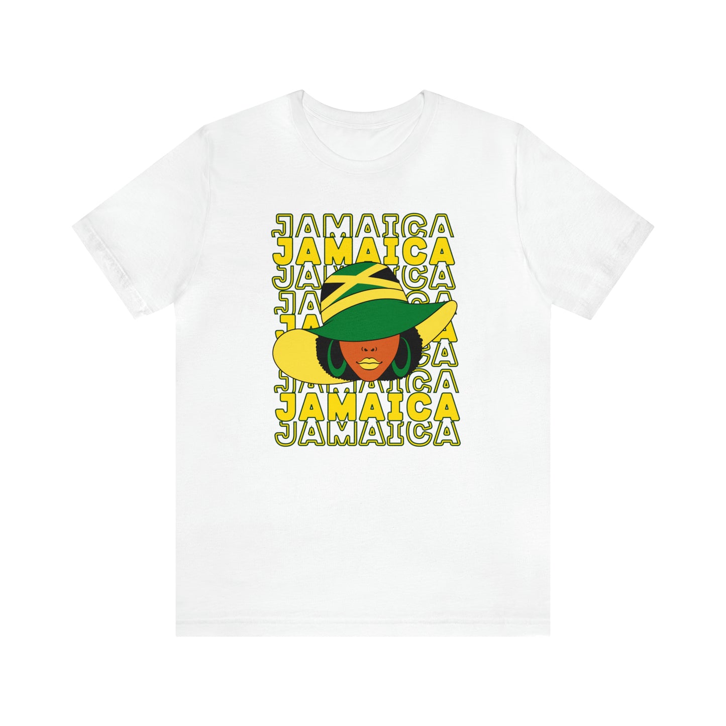 Jamaica Color T Shirt For Women Jamaica Flag Shirt