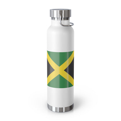 Personalized St Ann Copper Insulated Bottle with Jamaica Flag - 22oz Jamaica Souvenir Gift