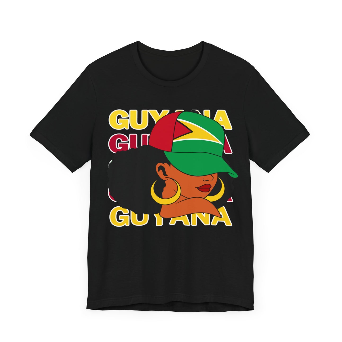 Ladies Guyana Flag T Shirt Gift For Guyanese Woman Guyana T Shirt For Girls Guyana Flag Themed T Shirt Guyana Heritage Shirt