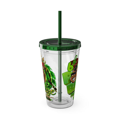 Sexy Lise Custom Pork & Beer Festival 16oz Tumbler with Straw