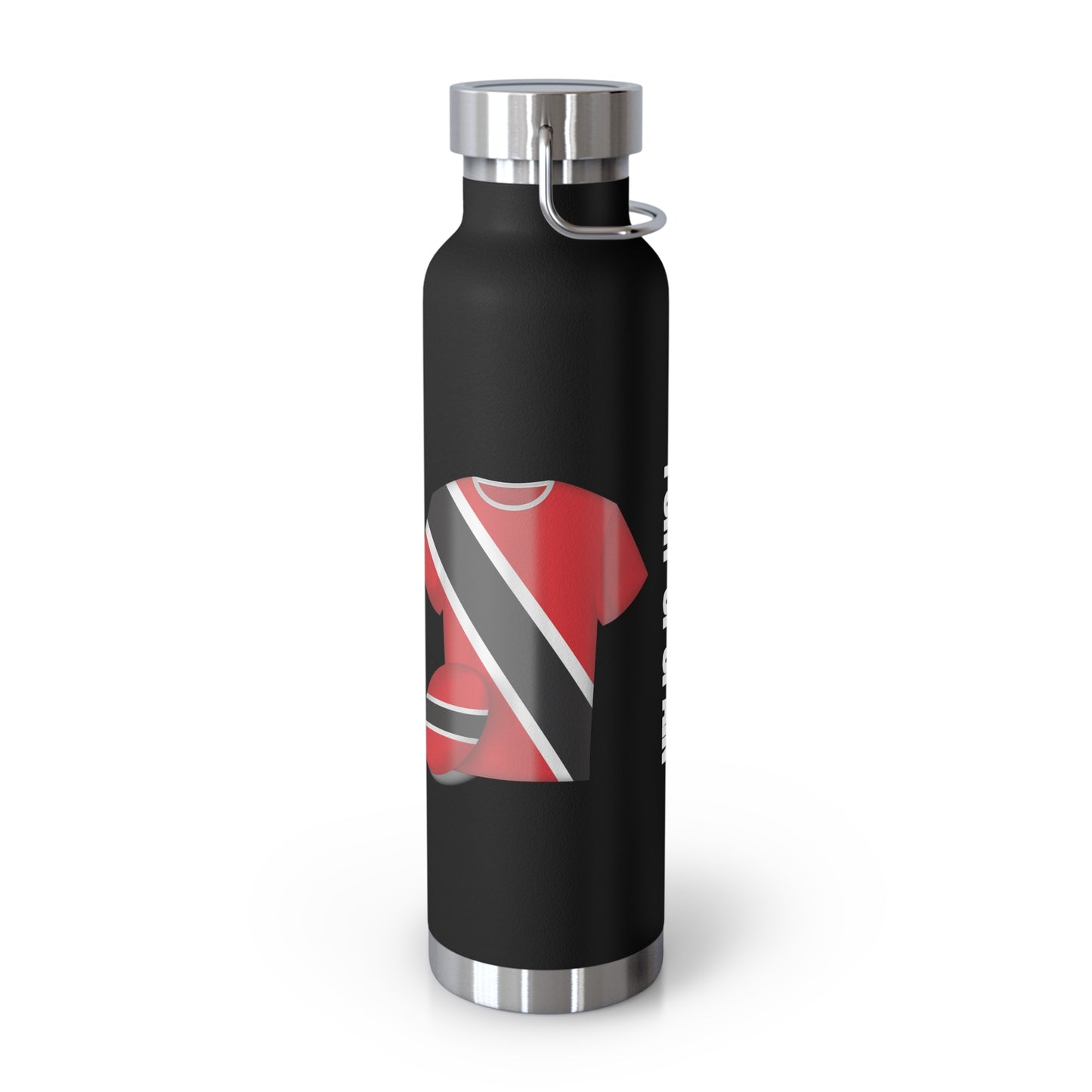 Personalized Trinidad and Tobago Flag Water Bottle Trinidad Flag Products Gift for Trinidadian  Product With Trinidad and Tobago Coat of Arm