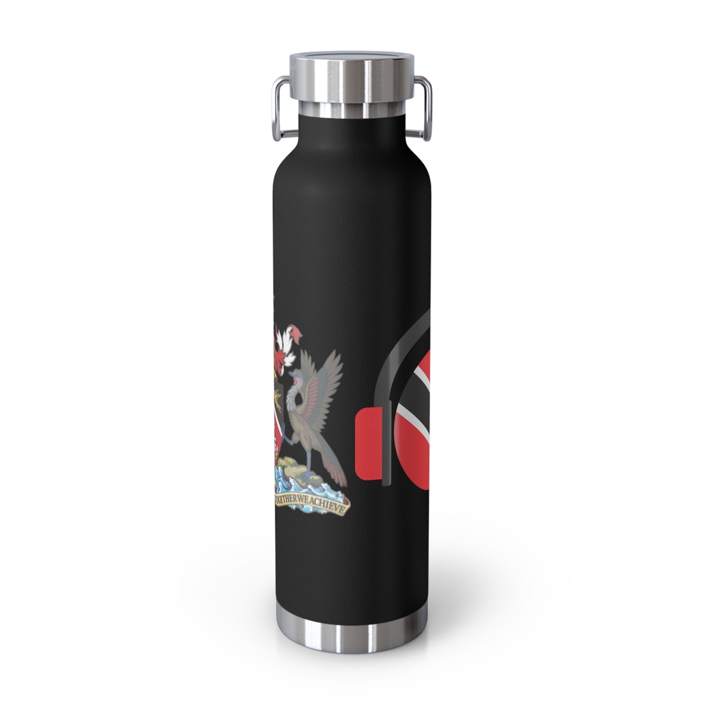 Personalized Gift for Trinidadian Man Trinidad and Tobago Flag Water Bottle Trinidad Flag  Product With Trinidad and Tobago Coat of Arm