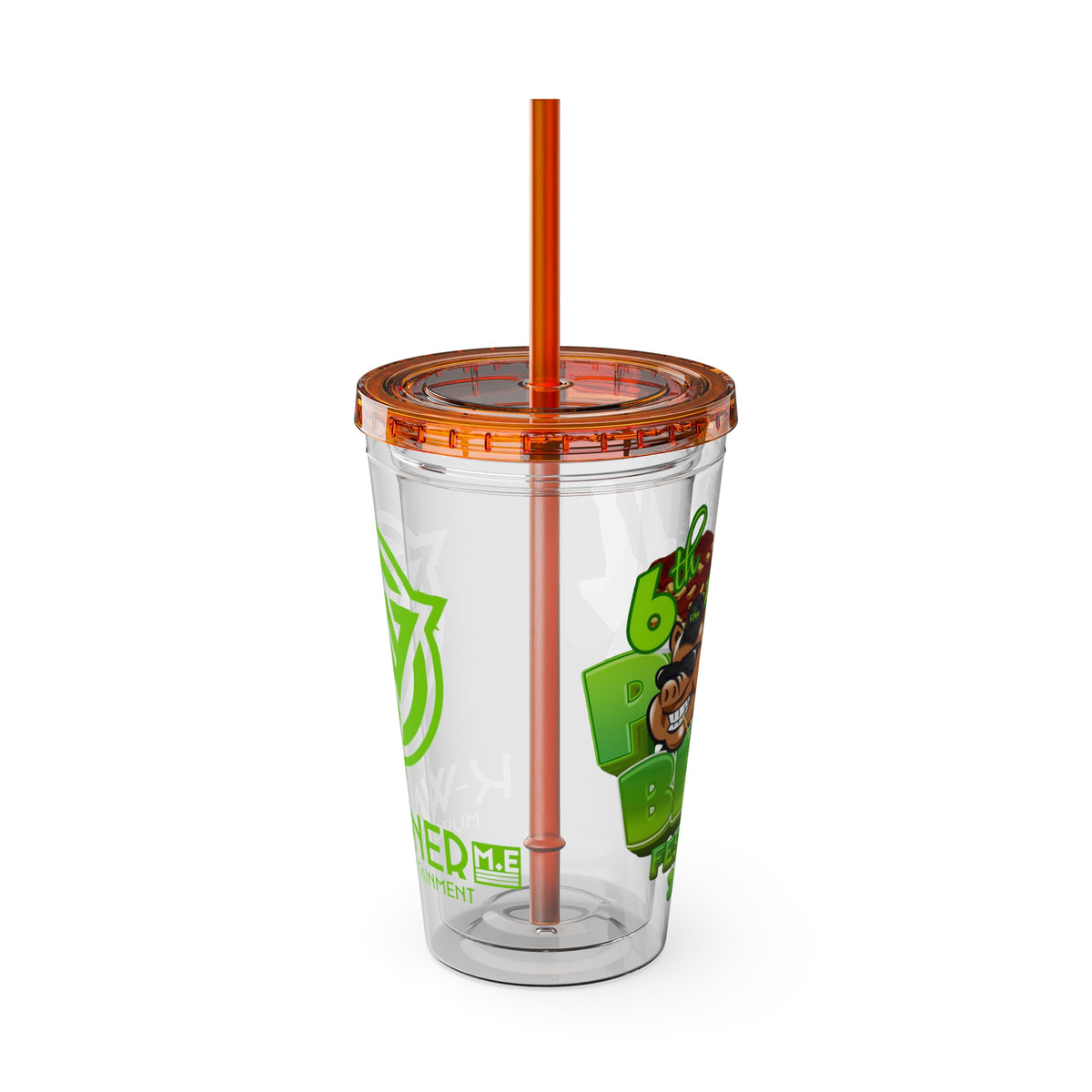 K Warner Custom  16oz Tumbler with Straw