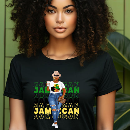 Jamaica Color T Shirt For Women Jamaica Flag Shirt