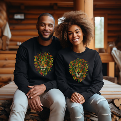 Rasta Sweatshirt Reggae Sweatshirt Rasta Lion of Judah Sweatshirt Reggae Lion Sweatshirt