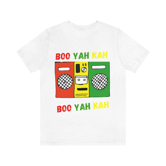 Unisex Boo Yah Kah  Jamaica Reggae Rasta T shirt